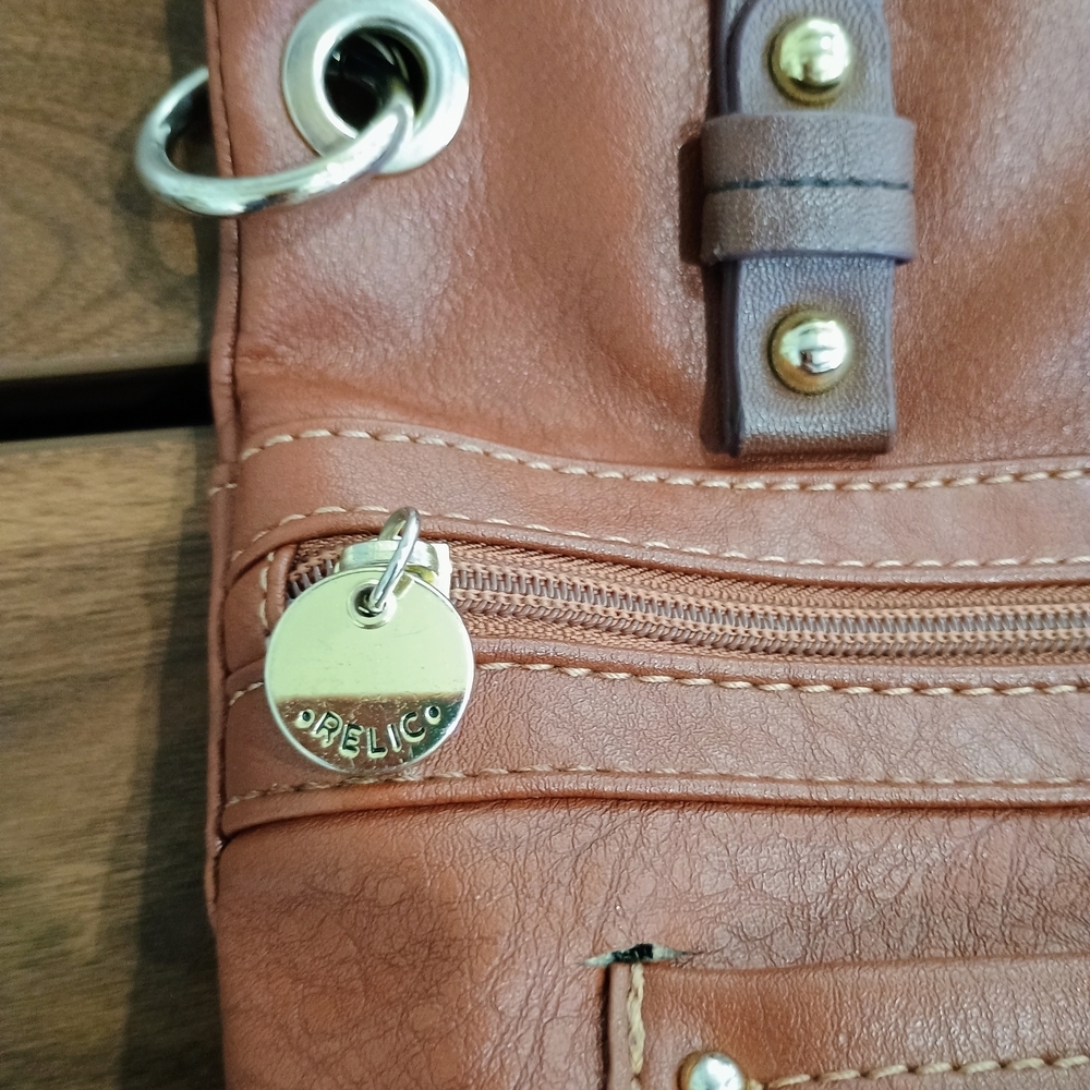 Relic Brown Vegan Leather Hand Bag - Picture 3 of 10